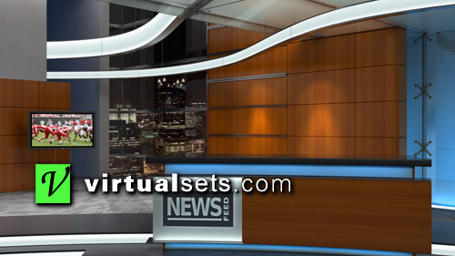 News Feed Desk Medium - Virtual Set Design