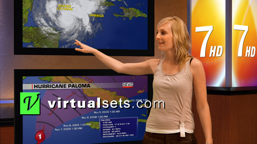 Severe Storm Center Virtual Set Design