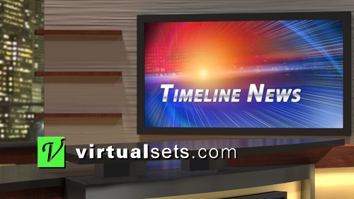 Timeline News Desk / Monitor Shot - Virtual Set Design Library